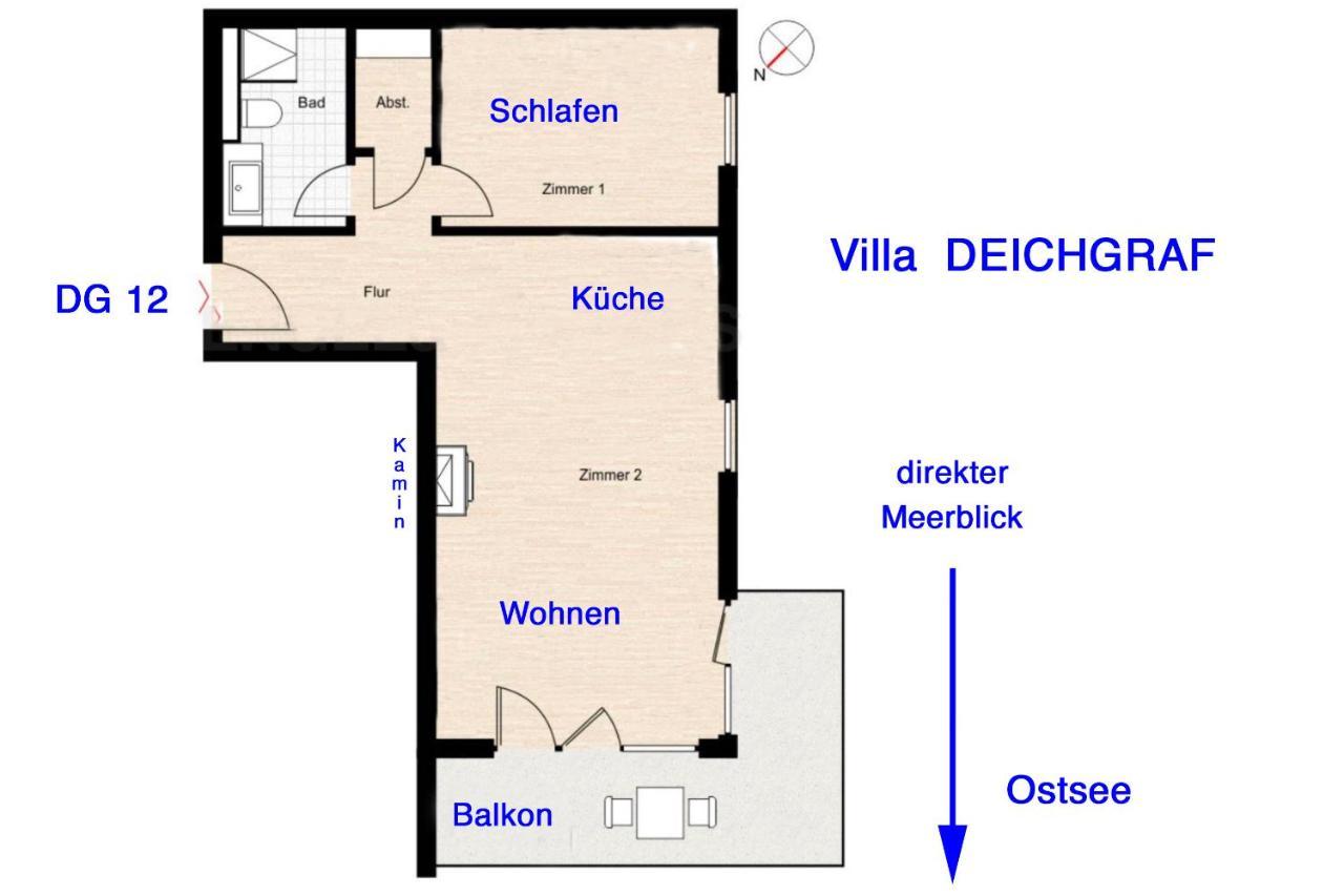 Villa Deichgraf 12 "Meerblick" เบอร์เกอเรนเดอ-เรทวิช ภายนอก รูปภาพ